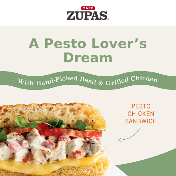 BEHIND THE SCENES: Pesto Chicken Sandwich