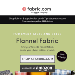 🧵 Shop Popular Flannel Fabrics 🧵