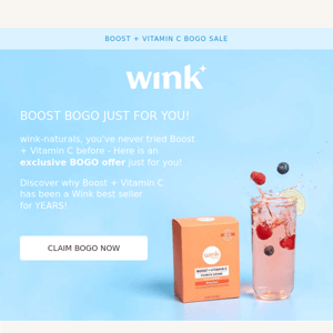 Wink Naturals, FREE BOGO offer just for you 🎉