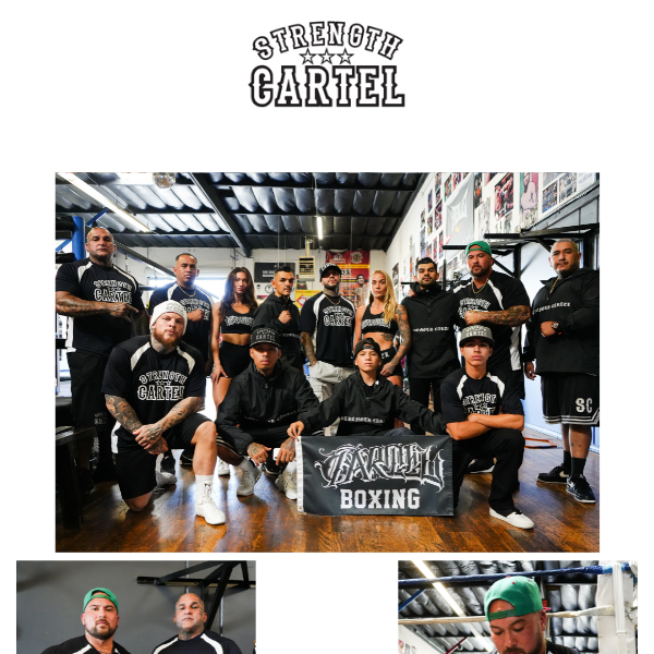 NEW STRENGTH CARTEL BOXING DROP IS NOW AVAILABLE! DON'T SLEEP, LIMITED QUANTITY.
