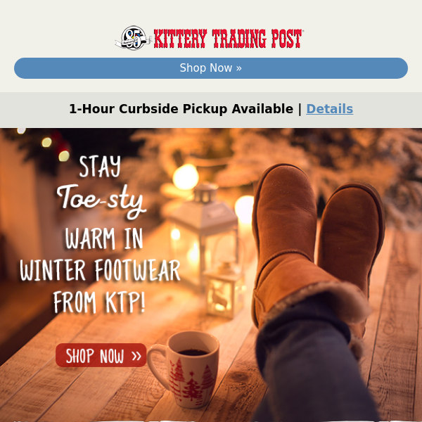 On Sale Now: Winter-Ready Footwear!