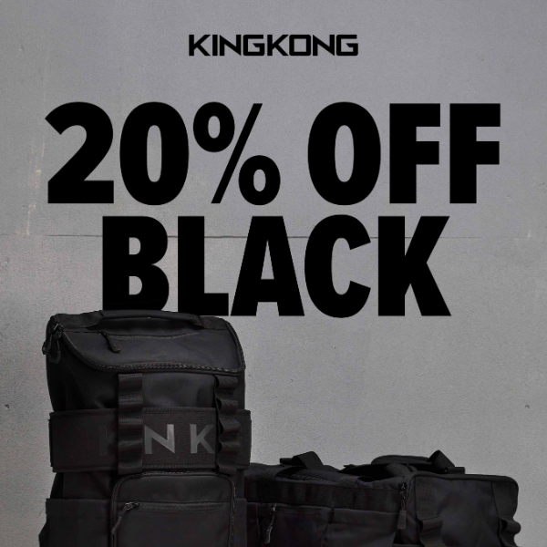 20% OFF All Black Bags 🎉