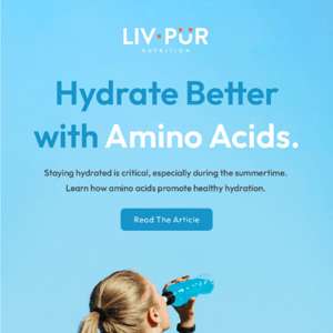 Hydrate Better with Amino Acids 💧