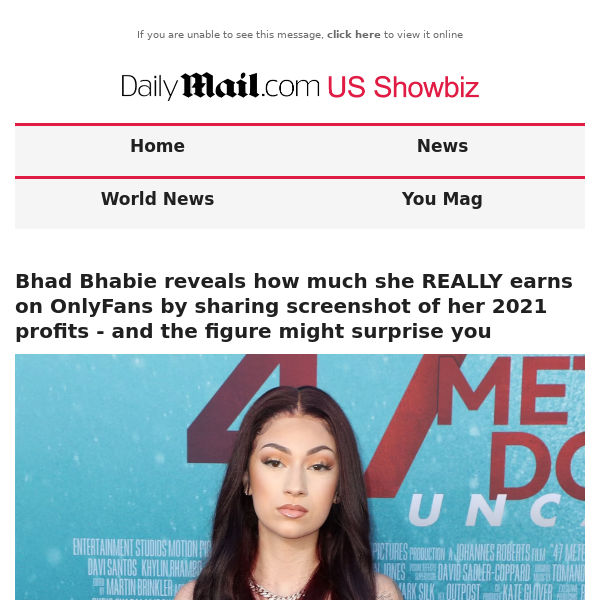 Bhad Bhabie reveals how much she REALLY earns on OnlyFans by sharing screenshot of her 2021 profits - and the figure might surprise you