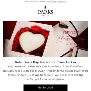 ❤️️Melt Hearts with Perfect Valentine's day Gifts from Parks - 50% off Nocturne❤️️
