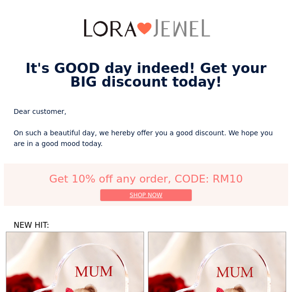 It's GOOD day indeed! Get your BIG discount today!