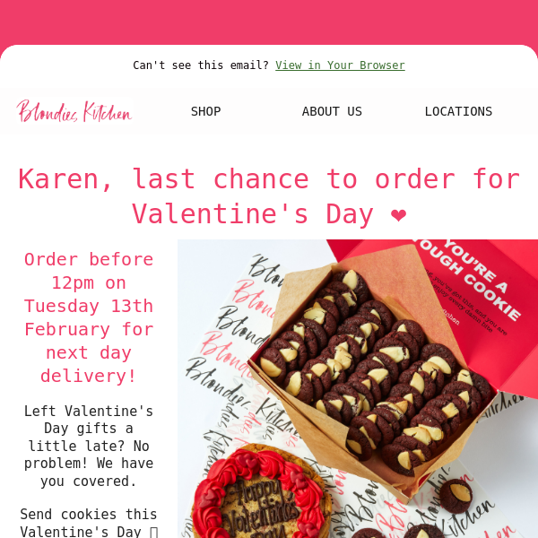 🚨 Last call for Valentine’s Day cookies 🍪