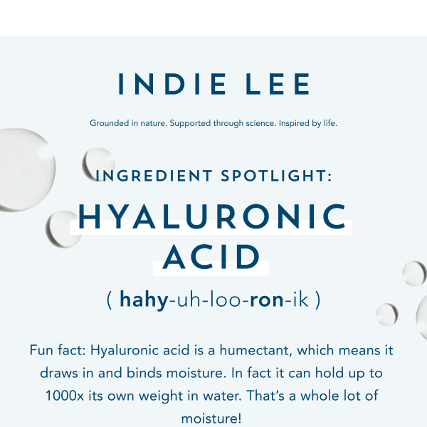 Fall Skincare All Star Ingredient: Hyaluronic Acid