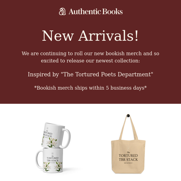 Authentic Books Here! New Merch...Fast Shipping!