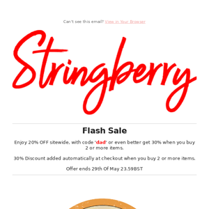 Shop The Flash Sale And Get 20% Off Your Order.