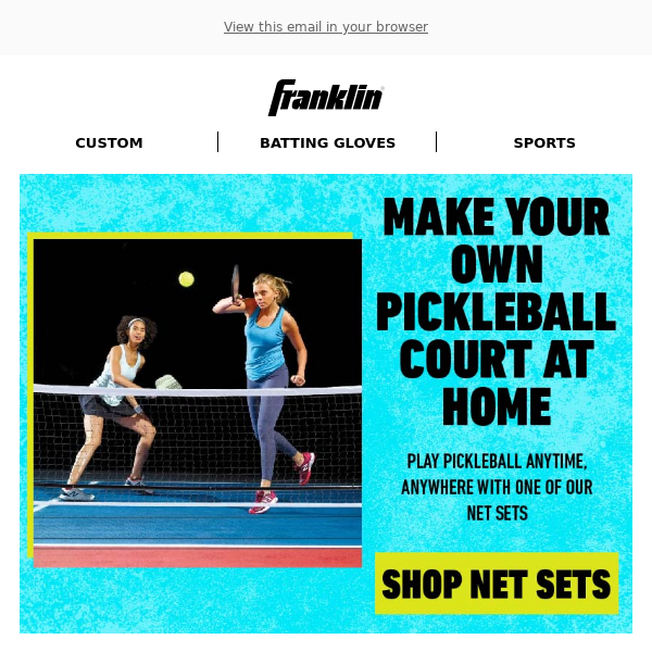 Pickleball at Home with Net Sets! Shop Now