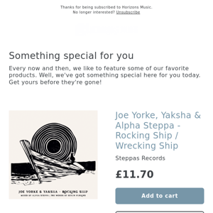 ARRIVED! Joe Yorke, Yaksha & Alpha Steppa - Rocking Ship / Wrecking Ship