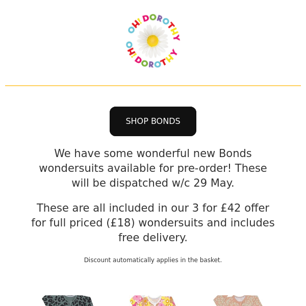 NEW Bonds Wondersuits