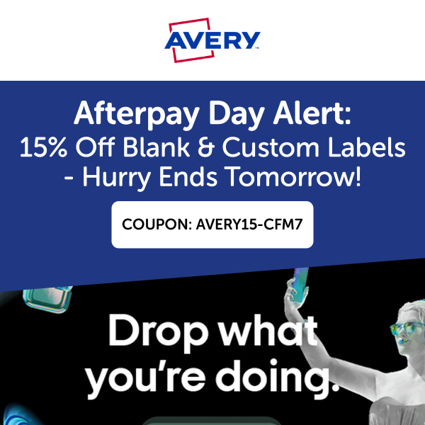 Hurry - 2 Days Left To Save 15% With Our AfterPay Day Sale