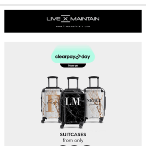 £89 Suitcases - Clearpayday SALE Now On