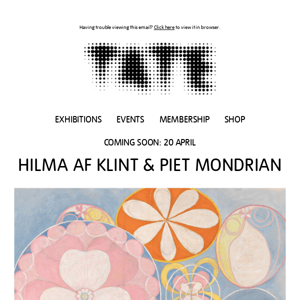 Coming Soon: Hilma af Klint & Piet Mondrian