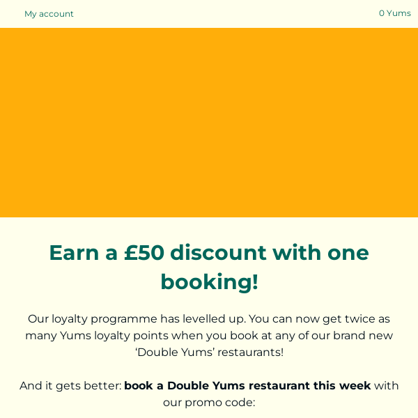 Book one of these great restaurants and earn a £50 discount! 😍