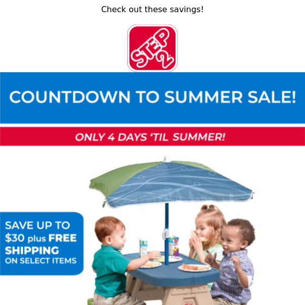 HURRY!  Only 4 Days 'Til Summer🌞 Save on Select Toys Now!