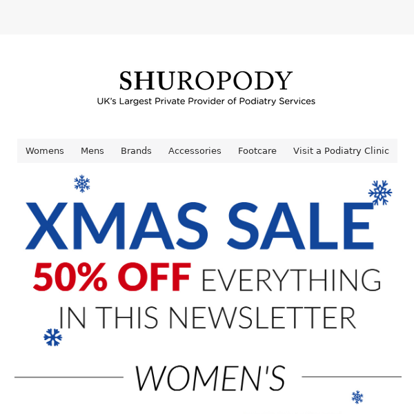 Merry Christmas 🎄 50% OFF EVERYTHING in this email