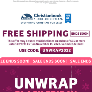 Don't Miss Out! Free Shipping + Up to 97% Off Sale ~ Unwrap Black Friday Savings