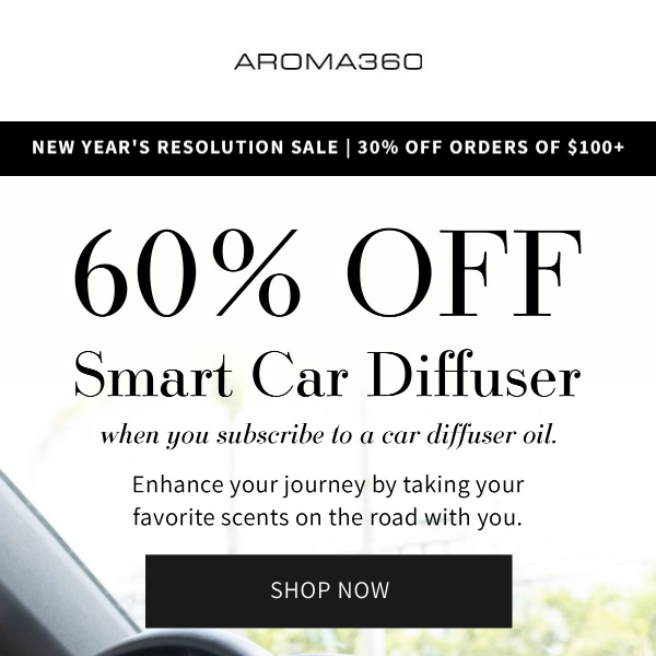 60% OFF The Smart Car Diffuser!