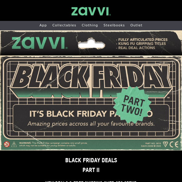 FREE Delivery Black Friday Part II Offers
