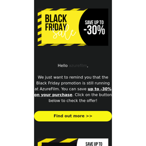 ⚠️ AzureFilm and Black Friday ⚠️