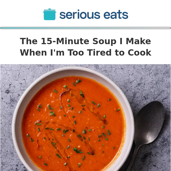 The 15-Minute Soup I Make When I'm Too Tired to Cook