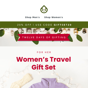 The Travel Gift Set for Her, Now 20% Off
