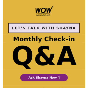 NOW: Shayna Live Q&A + Giveaway 💝