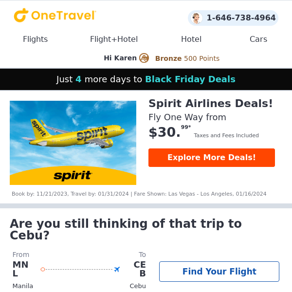 Spirit Airlines Deals: Fly from $30.99!