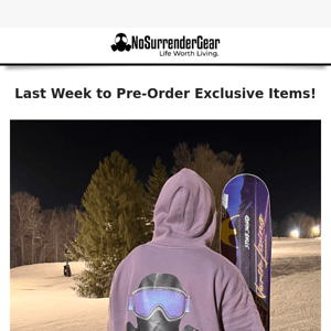 Last Week to Pre-Order