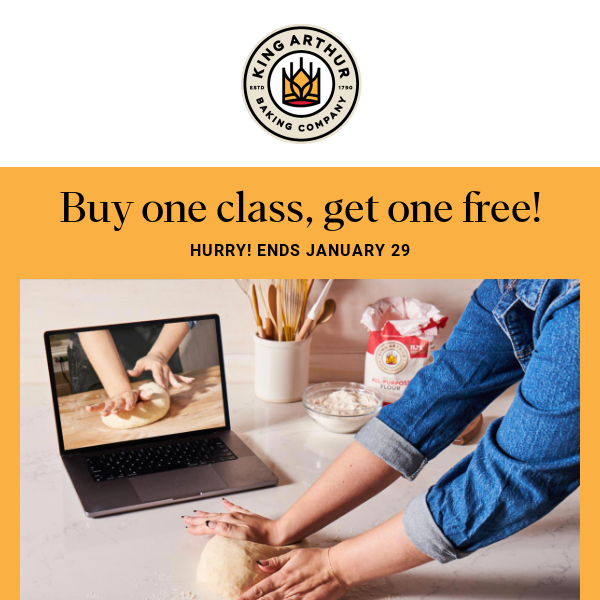 $40 off On-Demand Baking Classes!