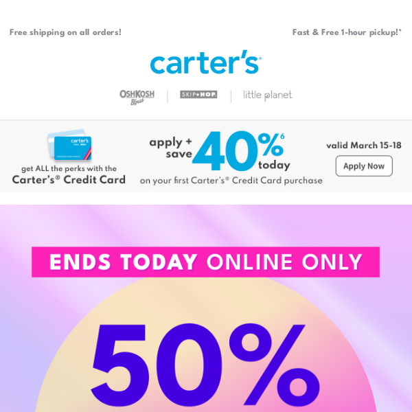 75% Off Carters Coupon Code: (16 active) March 2024