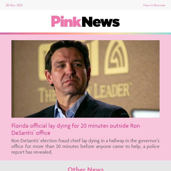 🚨 Man left dying for 20 mins outside Ron DeSantis' office 🇺🇸