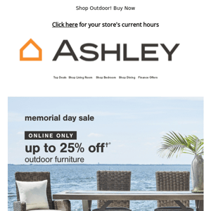 Memorial Day Deals: Time to Furnish the Great Outdoors!