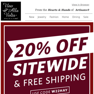 Ending Soon... 20% Off + Free Shipping