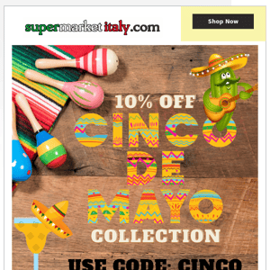 10% OFF our Cinco de Mayo Collection Page ❤️💚!! Use Code: CINCO    