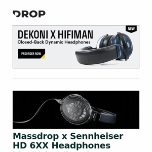 Massdrop x Sennheiser HD 6XX Headphones, Dekoni Bulletz Memory Foam Eartips for Airpods Pro, HammerWorks CRP Round 5 Keycap Set and more...