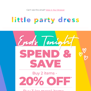 💫 Last chance: Spend & Save ends TONIGHT 🌈