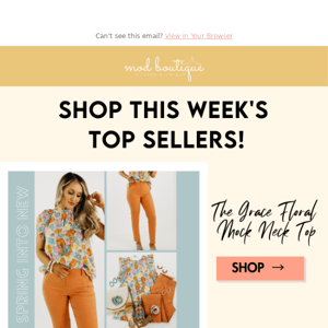 This week's top sellers!