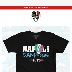 LAST CHANCE For Napoli 2023 Champions Tees 🏆⚽