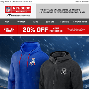 20% Off Styles To Tackle Winter Weather