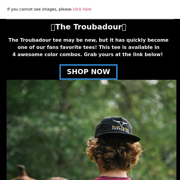 A new fan favorite - The Troubadour Tee