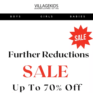 Further Reductions💸
