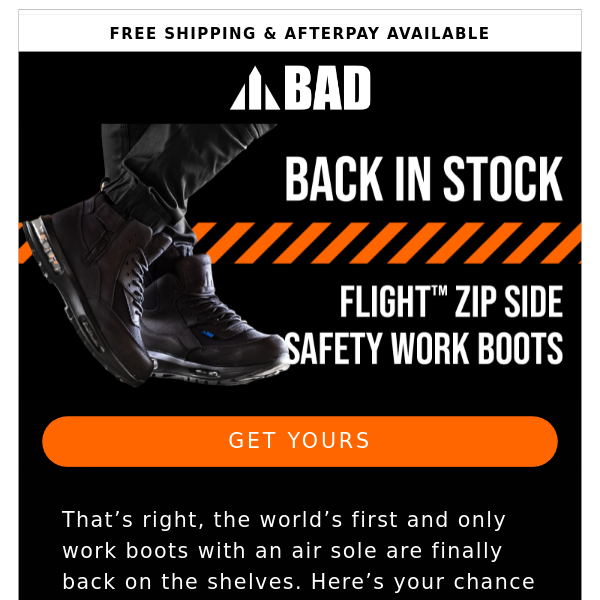 Back In Stock: Work Boots With Air Sole 🥾 - Bad