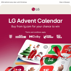 🎄 The LG Advent Calendar is here