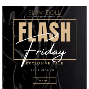 Flash Friday - Get 20% off Now!⚡