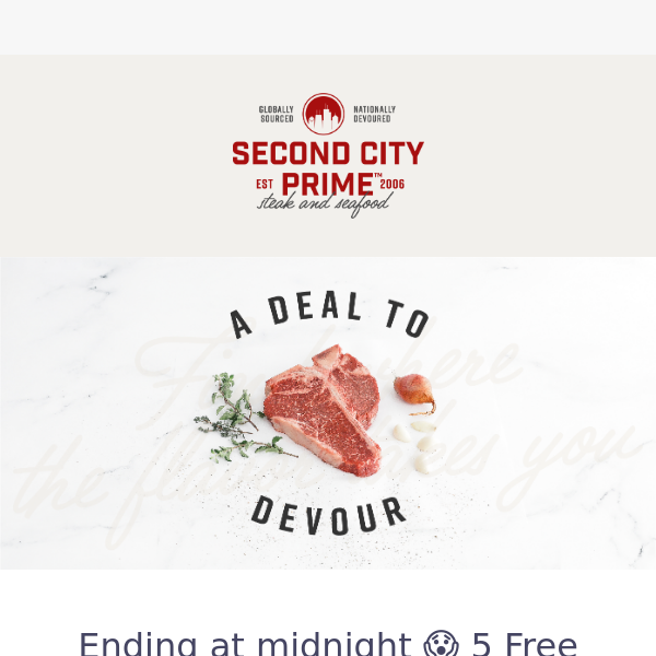 Ending at midnight tonight: 5 Free Berkshire Frenched Bone-in Pork Chops on $250+ Orders