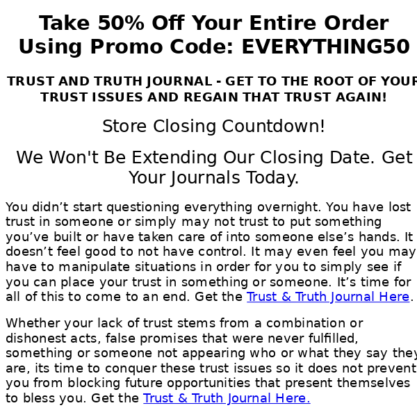 Finally Releasing All Control And Regaining Trust